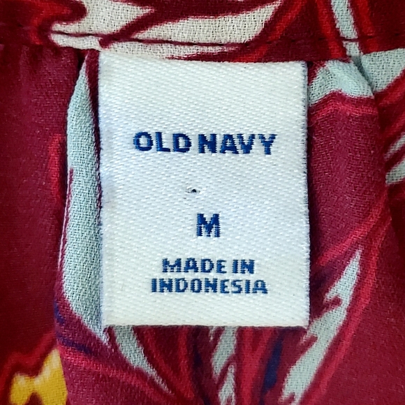Old Navy, Floral, Short Sleeve Blouse, Medium - Picture 3 of 3